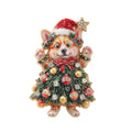 Christmas Series Enamel Rhinestone Brooch 6W6JPB63