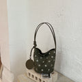 Simple Faux Suede Polka Dot Bucket Bag 6W10BBG2469