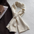 Diamond Fastened Knit Scarf - DippedShop Wholesale - #0691