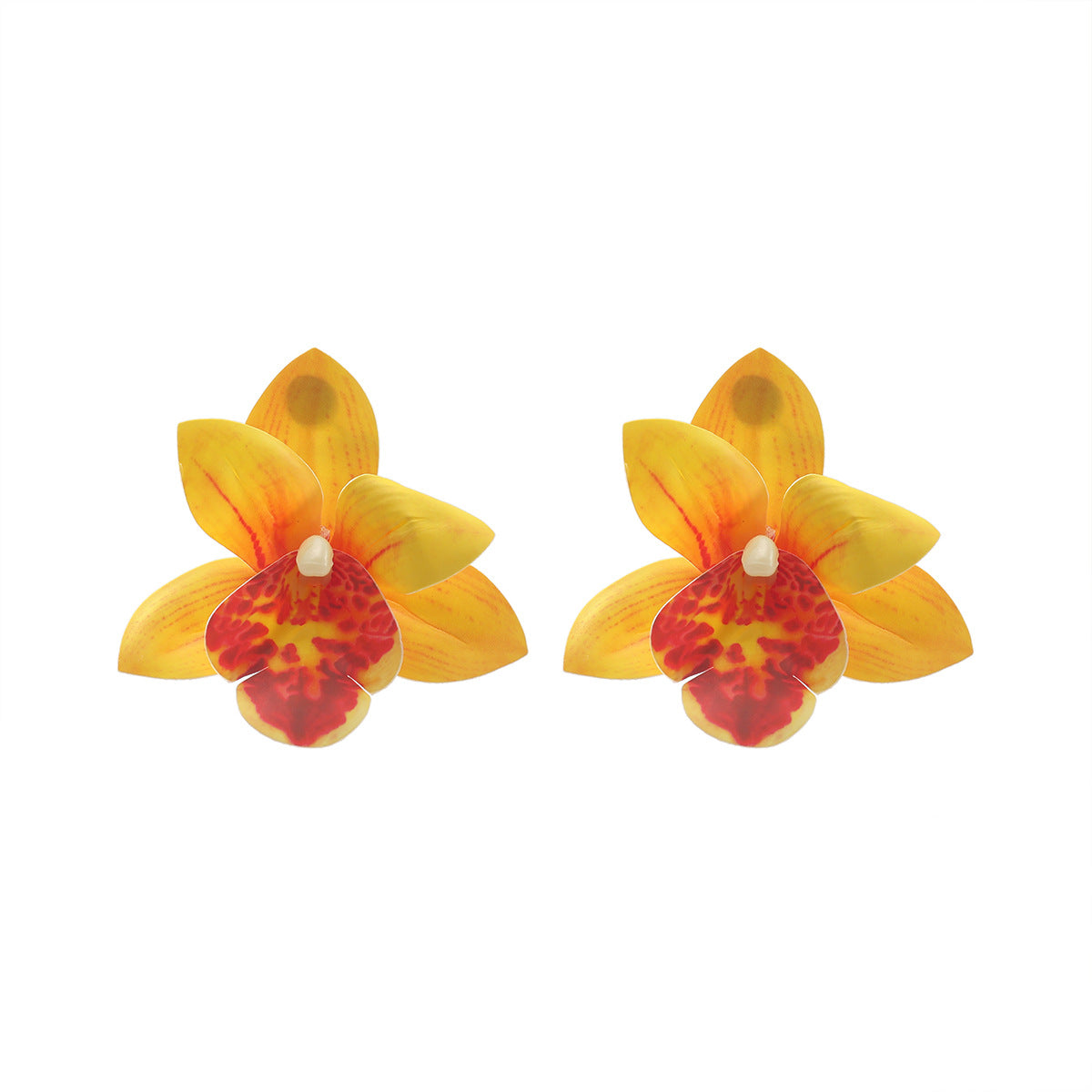 Orchid Stud Earrings - DippedShop Wholesale - #8643
