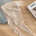 Floral Crochet Hollow Out Headscarf Triangle Shawl MK2BK6W6HHS31