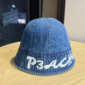 Vintage Wash Faded Letters Print Bucket Hats MK2COK6W6HAT367