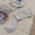Cute Ruffled Polka Dots Crew Socks 6W8FSO815