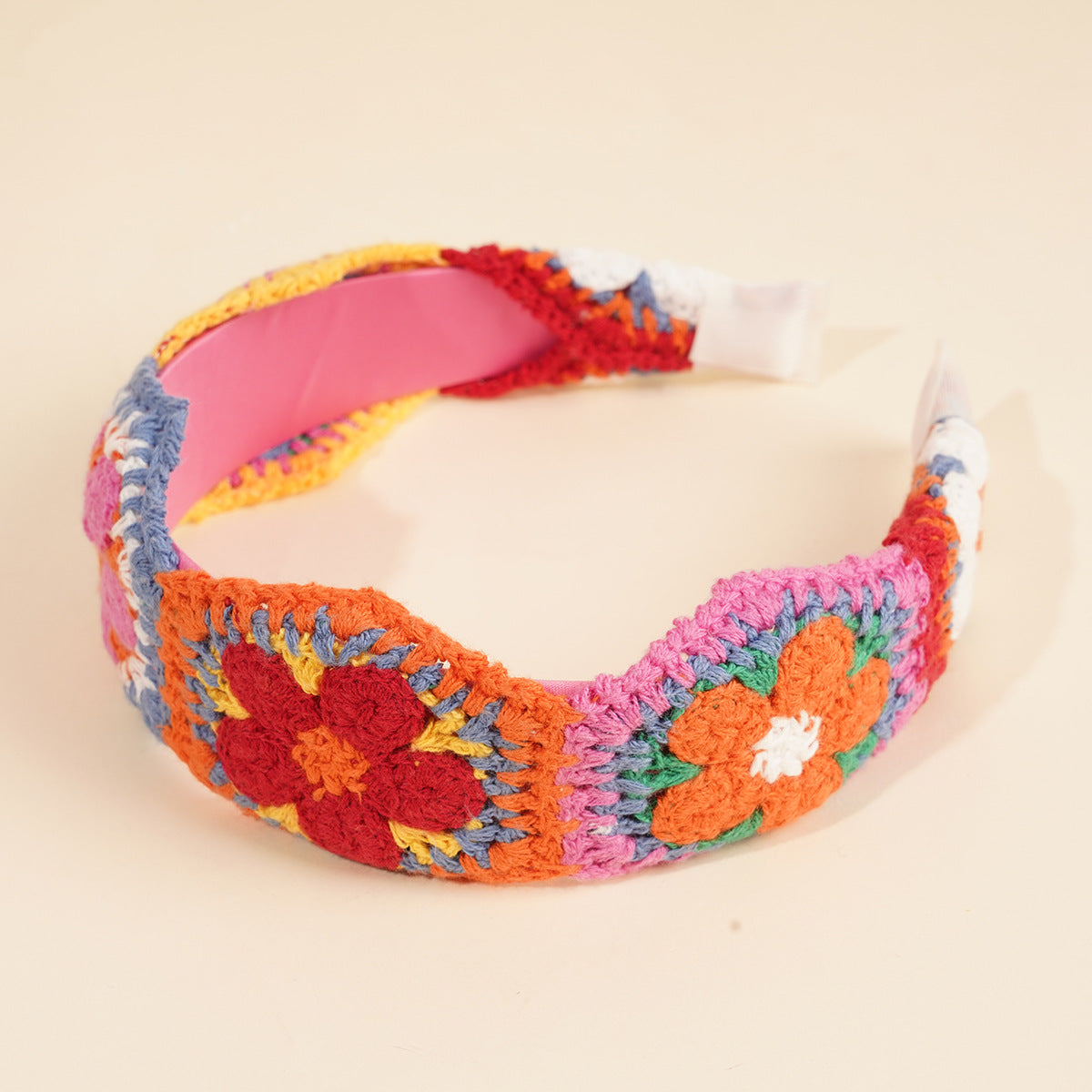 Knitted Floral Head Band - DippedShop Wholesale - #9955