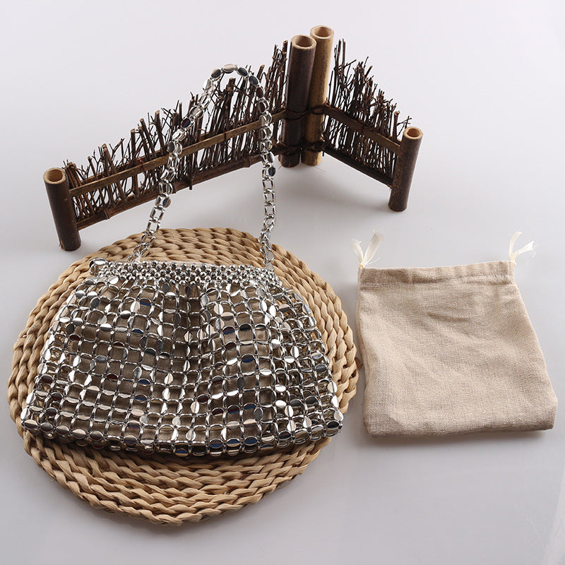 Hollow Out Beaded Handbag - DippedShop Wholesale - #8147