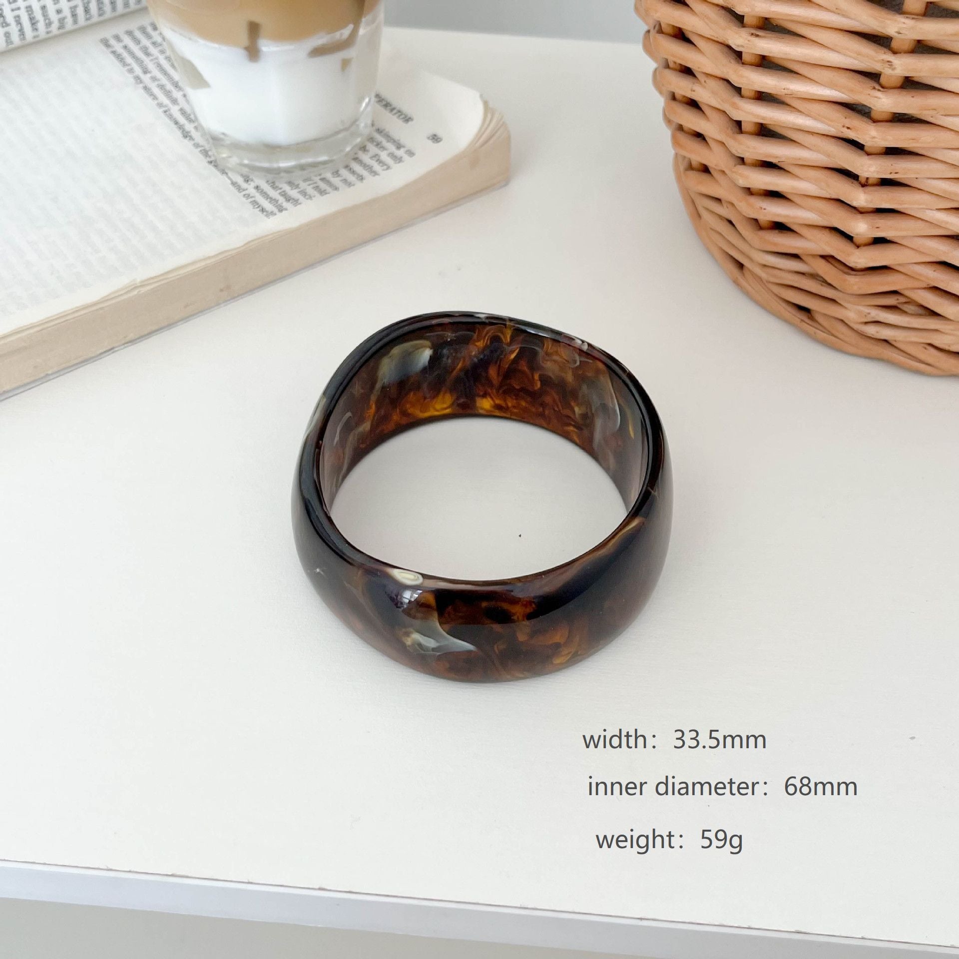 Retro Resin Stackable Geometri - DippedShop Wholesale - #5331