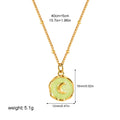 Simple Enamel Irregular Pendant Choker Necklace 6W6JNC398L