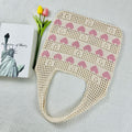 Hollow Out Knit Tote Bag - DippedShop Wholesale - #8371