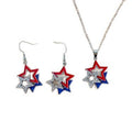 Trendy Irregular Star Pendant Rhinestones Chain Necklace 8ZA6JNC288L