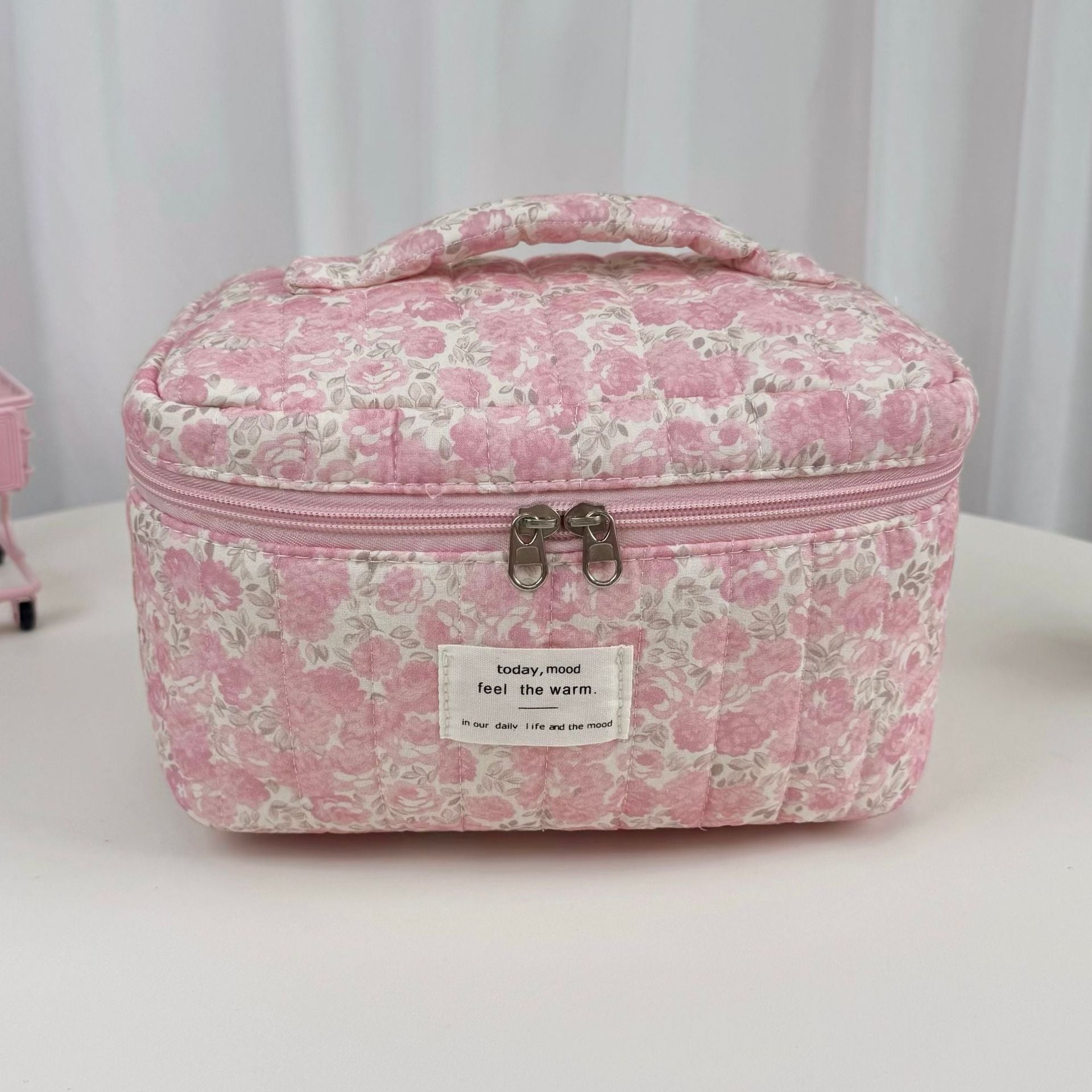 Fresh Floral Print Large Capacity Makeup Bag 6S10BOB1035