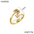 Simple Gold Plated Rhinestone - DippedShop Wholesale - #4659