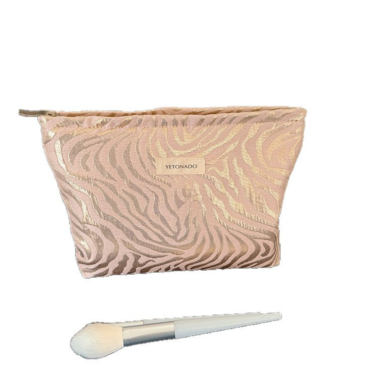 Vintage Embossed Large Capacity Portable Makeup Bag MK2BW6W10BOB385