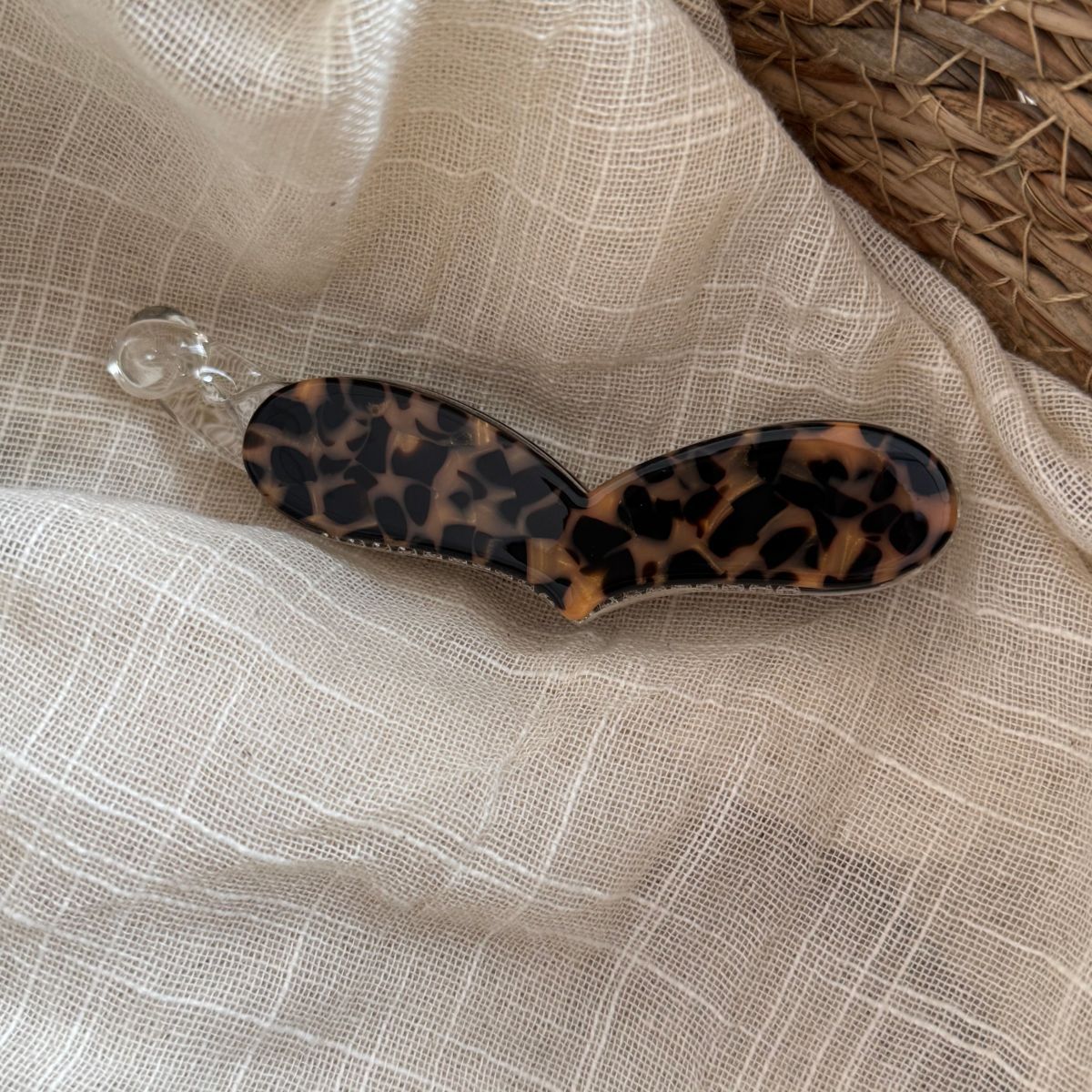 Stylish Heart Leopard Print Banana Hair Clip 6W6HCP1672