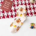 Cute Christmas Pattern Crew Socks 6W8FSO904