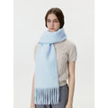 Versatile Solid Color Tassel Warm Scarf 6W6NSW253