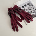 Trendy Studded Bow Knot Warm - DippedShop Wholesale - #9571