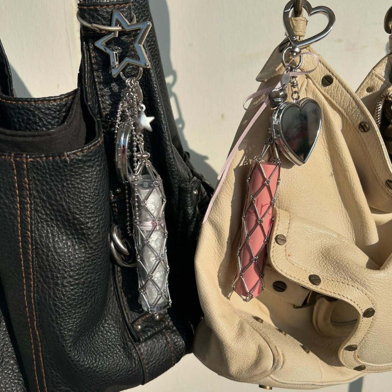 Metal Star Net Bag Pendant Keychain Bag Charms 6W10BBC333
