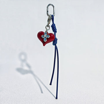 Heart Pendant Bag Charm - DippedShop Wholesale - #9235