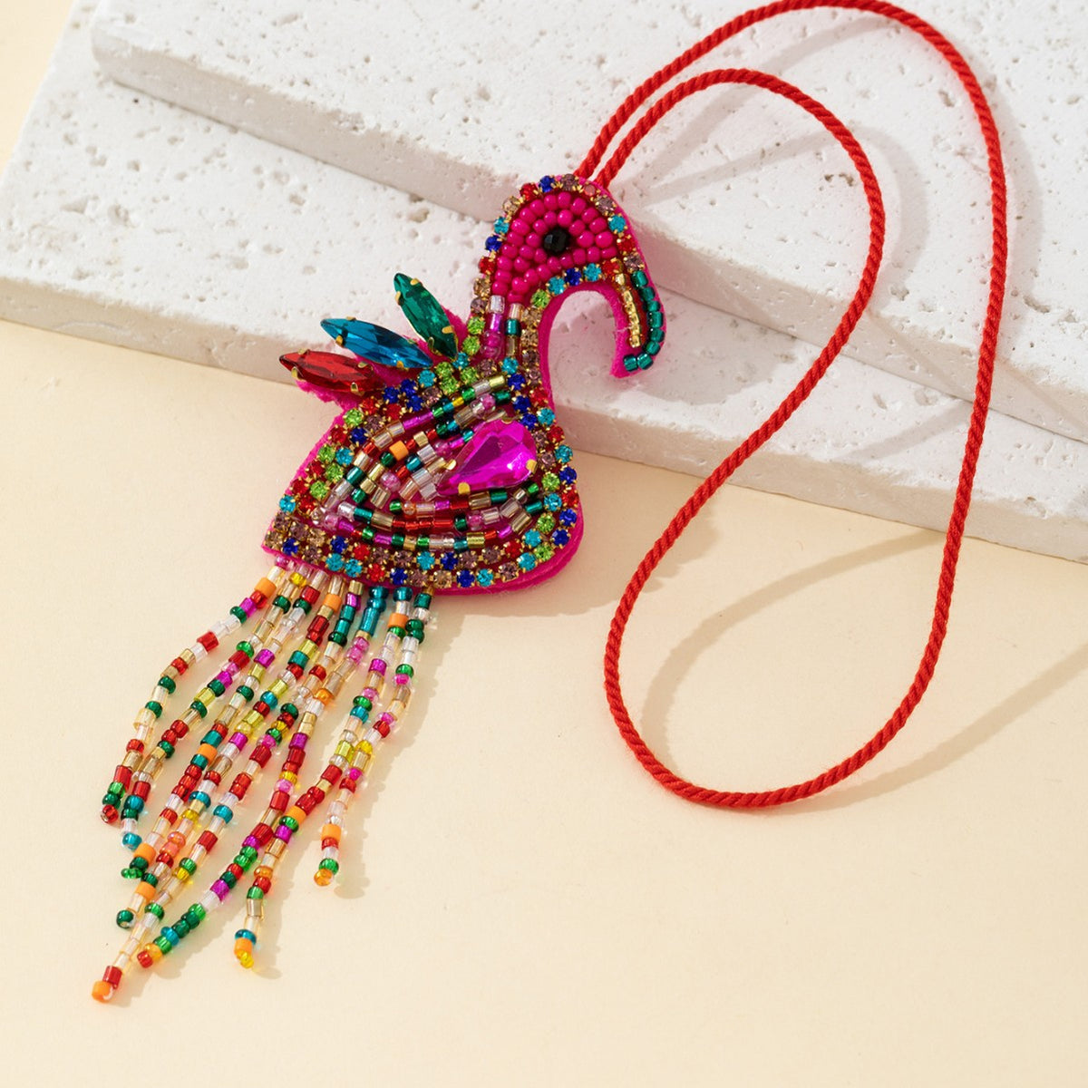 Flamingo Bag Charm - DippedShop Wholesale - #6483