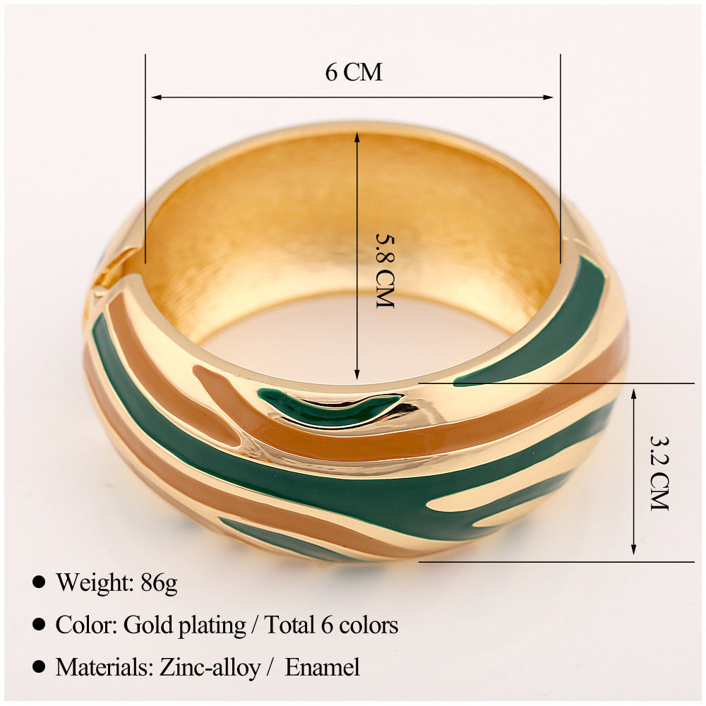 Vintage Chunky Enamel Bangle - DippedShop Wholesale - #6243