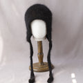 Soft Fuzzy Earflap Knit Hat Chin Ties 6W6HAT705