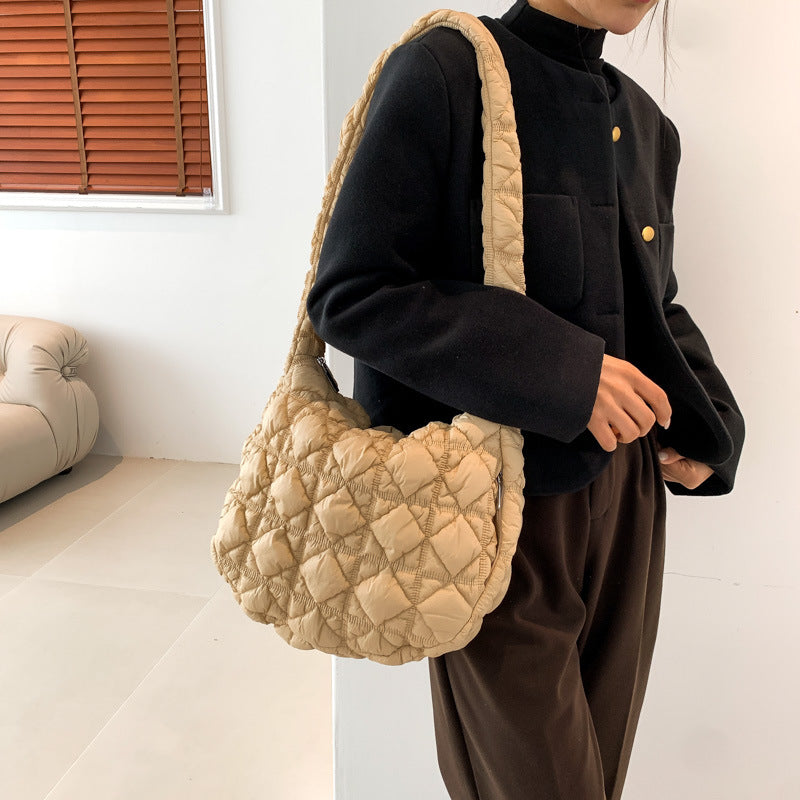 Puffer Quilted Shoulder Bag - DippedShop Wholesale - #7555