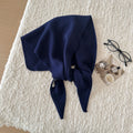 Trendy Solid Color Knit Headscraf Triangle Scarf 6W6NSC91