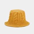 Fashion Cable Knit Solid Color Bucket Hat 6W6HAT926