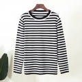 Round Collar Stripe Sweater - DippedShop Wholesale - #3107