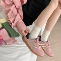 Minimalist Solid Color Scrunch Crew Socks 6W8FSO668