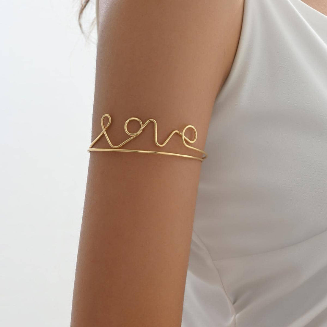 Letter LOVE Simple Arm Cuff DPJAC20