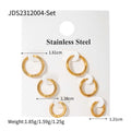 Gold Plated Rhinestone Hoops - DippedShop Wholesale - #5203