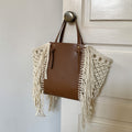 Vintage Hollow Tassel Large Capacity Tote Bag 8BW6BBG423T