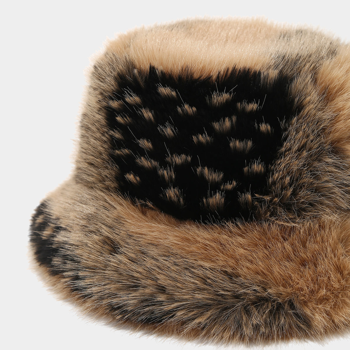 Stylish Fluffy Fur Outdoor Bucket Hat 6W6HAT806