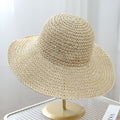 Trendy Wide Brim Woven Straw S - DippedShop Wholesale - #2835
