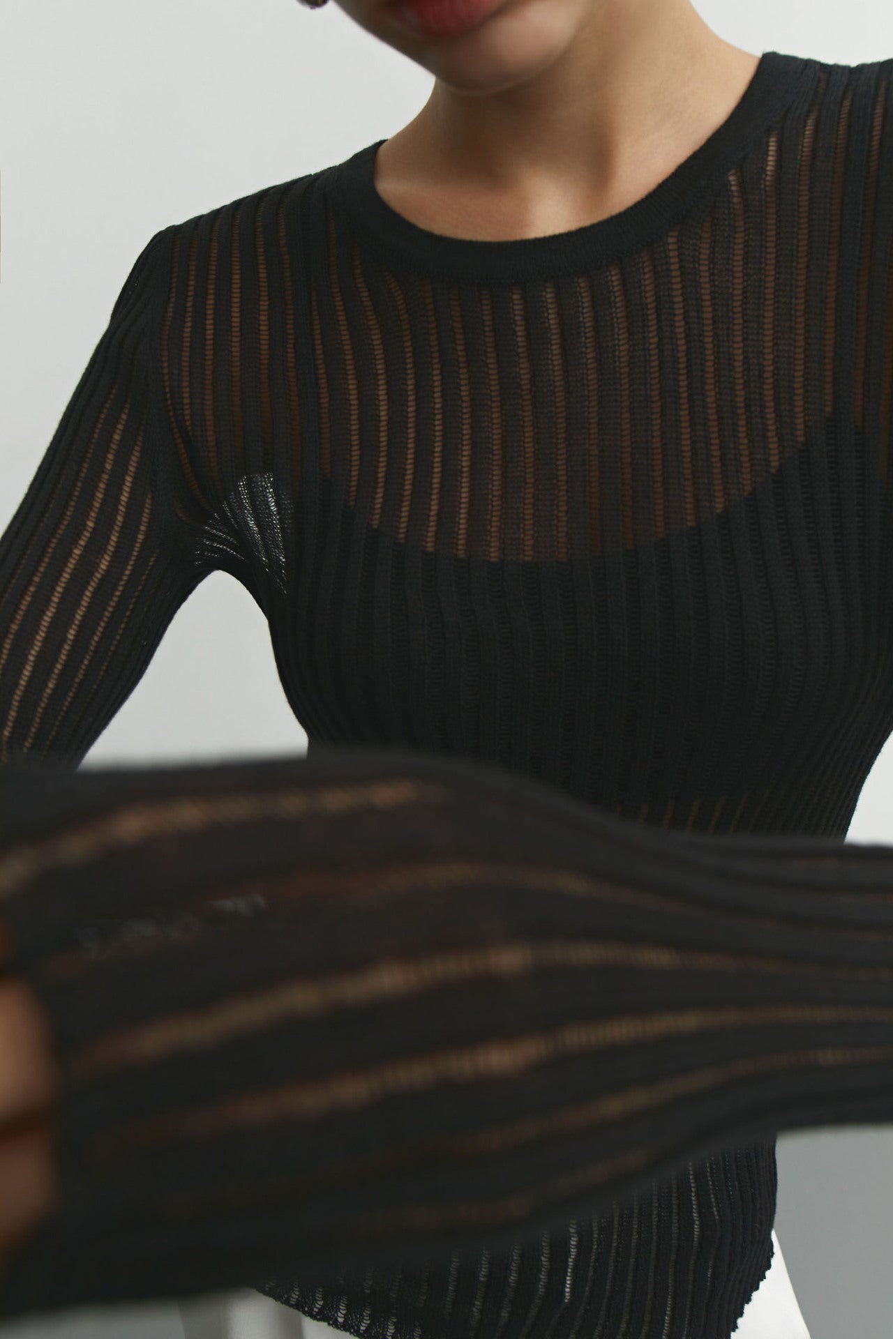 See Through Knit Top - DippedShop Wholesale - #2579
