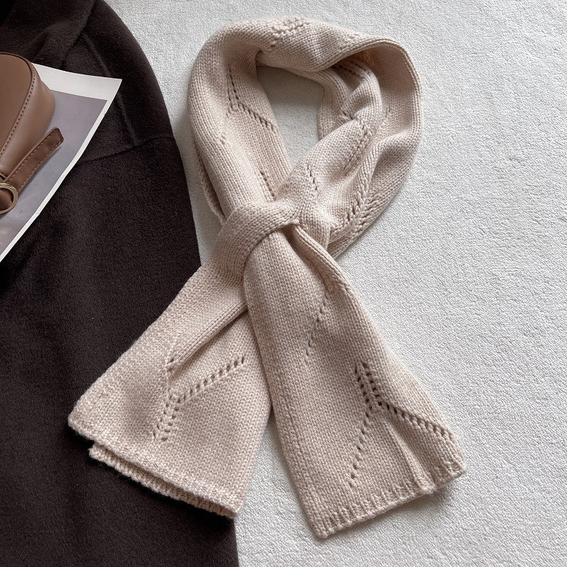 Diamond Fastened Knit Scarf - DippedShop Wholesale - #9619