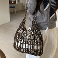 Wooden Beaded Tote Bag - DippedShop Wholesale - #2339