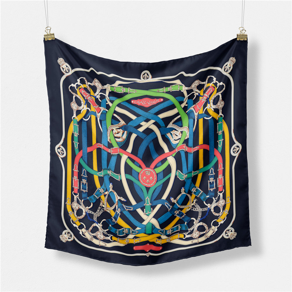 Abstract Silk Square Scarf - DippedShop Wholesale - #6499