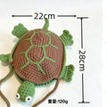 Funny Cartoon Turtle Crochet Purse Shoulder Bag MK2CCR6W10BBG425