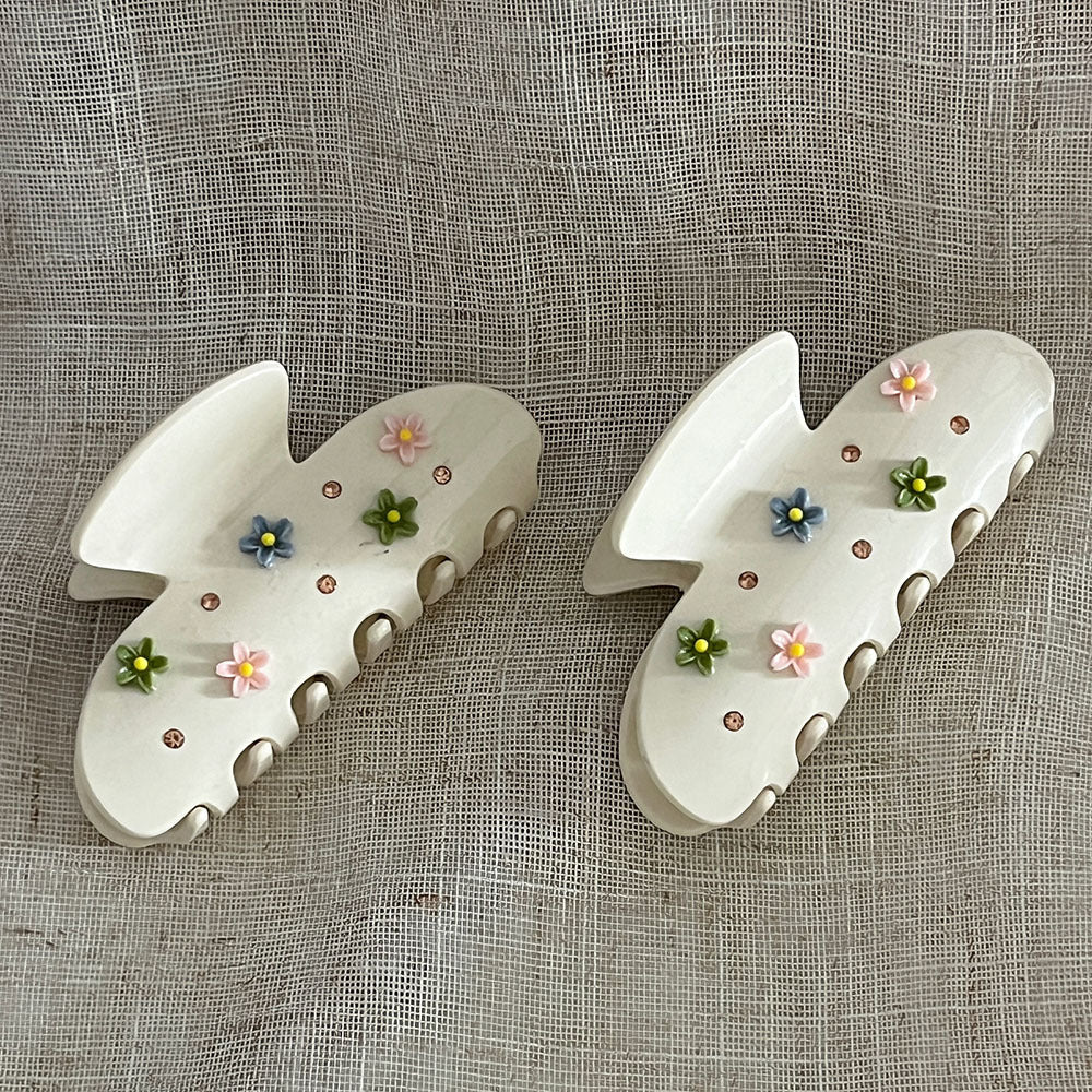 Flower Hair Claw - DippedShop Wholesale - #2915