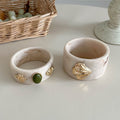 Vinatge Shell Bead Geometric W - DippedShop Wholesale - #1571