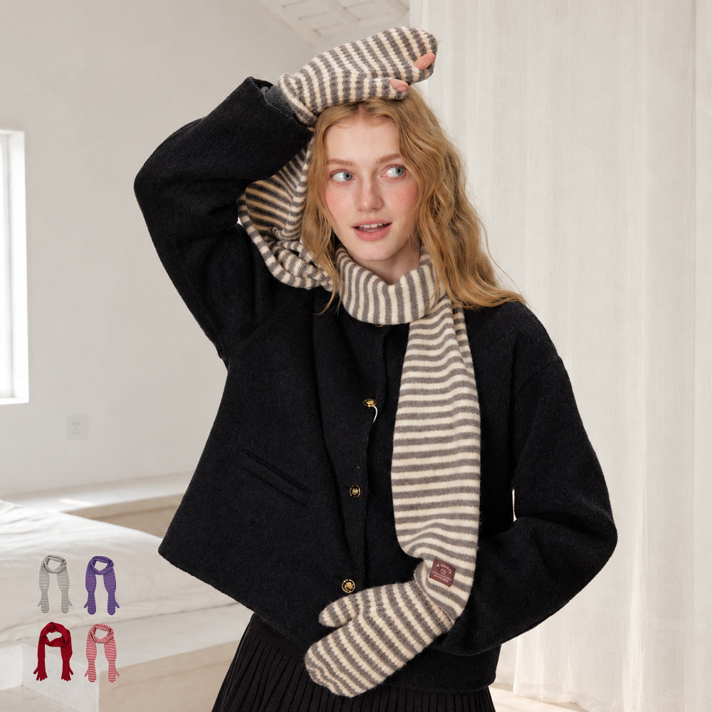 Scarf with Built-in Gloves - DippedShop Wholesale - #4851