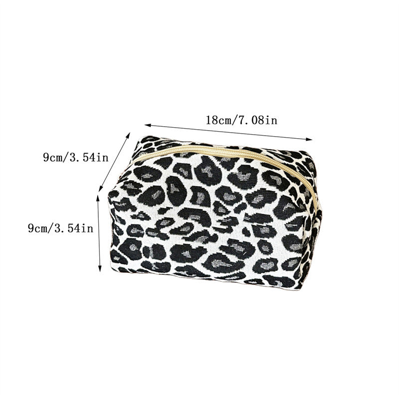 Vintage Leopard Pattern Lightweight Makeup Bag MK2BW6S10BOB67