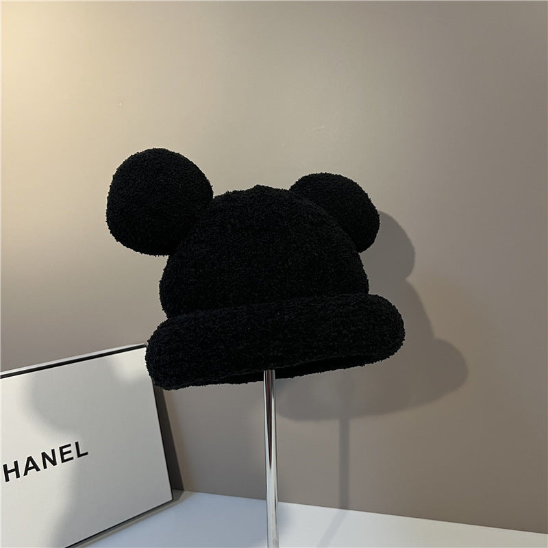 Cute Bear Ears Plush Bucket Hat 6W6HAT714
