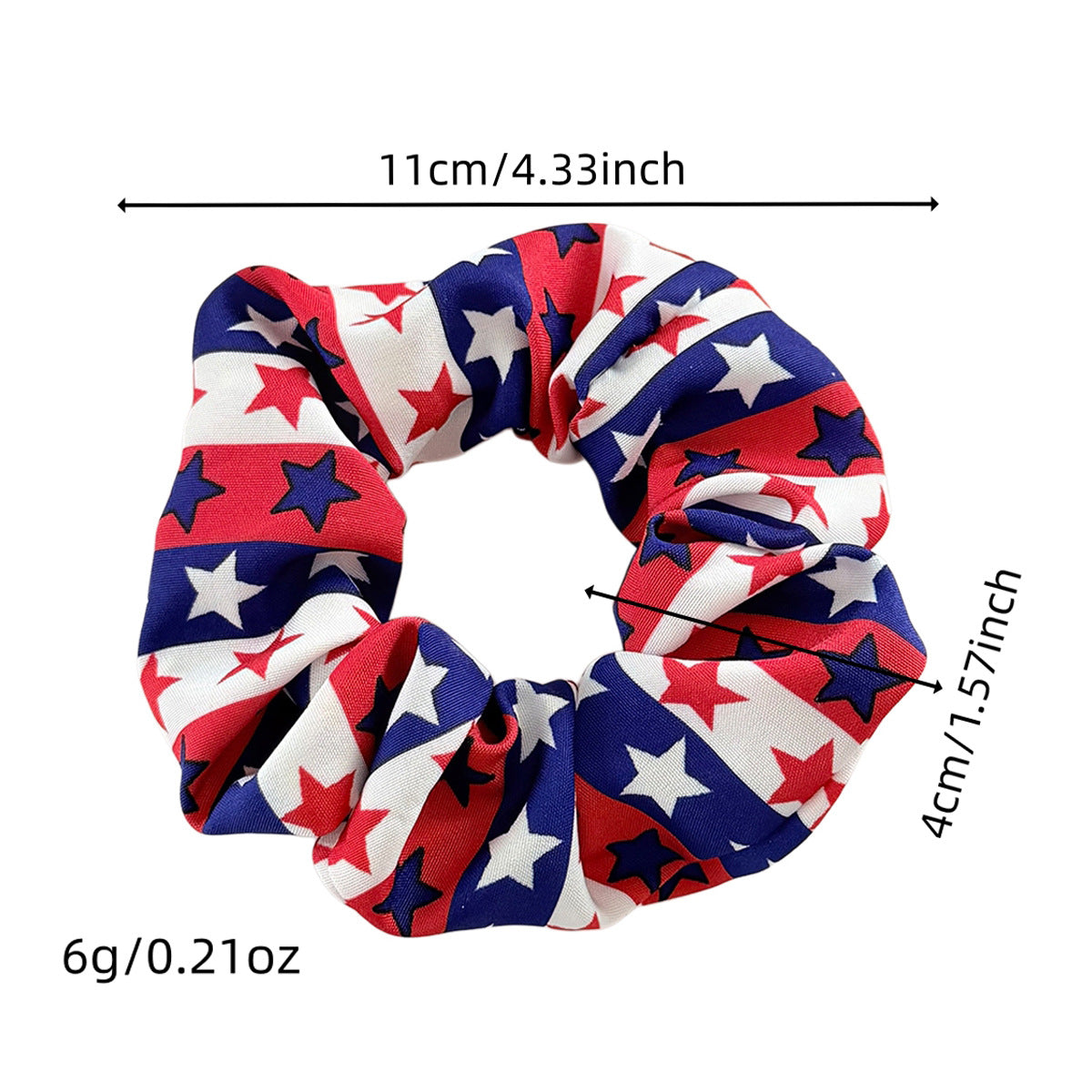 Trendy USA Flag Elastic Hair Tie 8BK6HSR18T