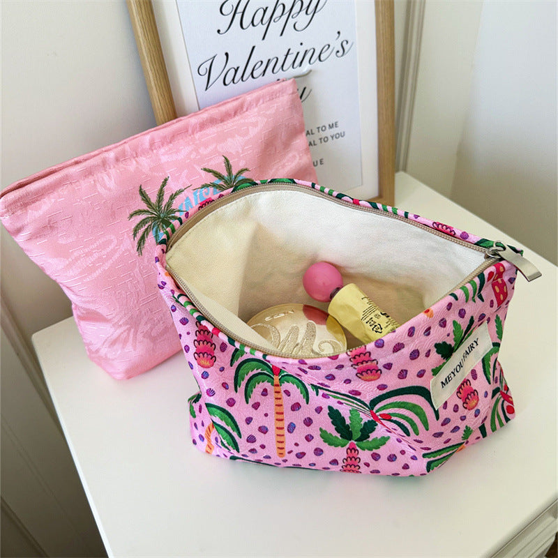 Fresh Coconut Tree Shell Print Cosmetic Bag 6S5CO113