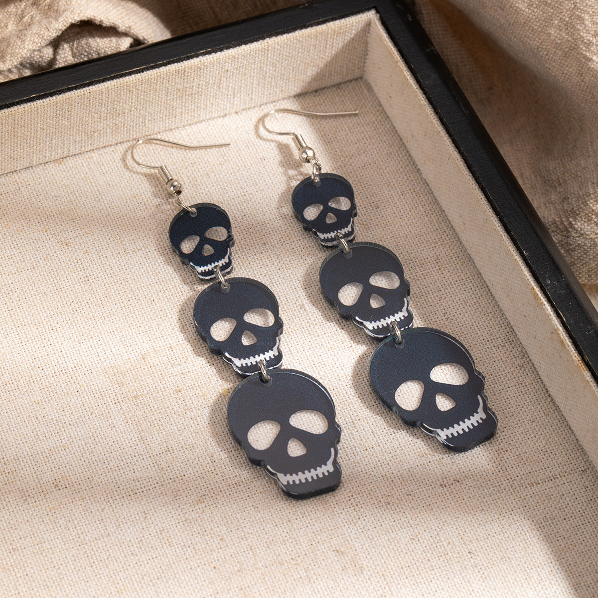 Halloween Pumpkin Bat Drop Earrings - DippedShop Wholesale - #4931
