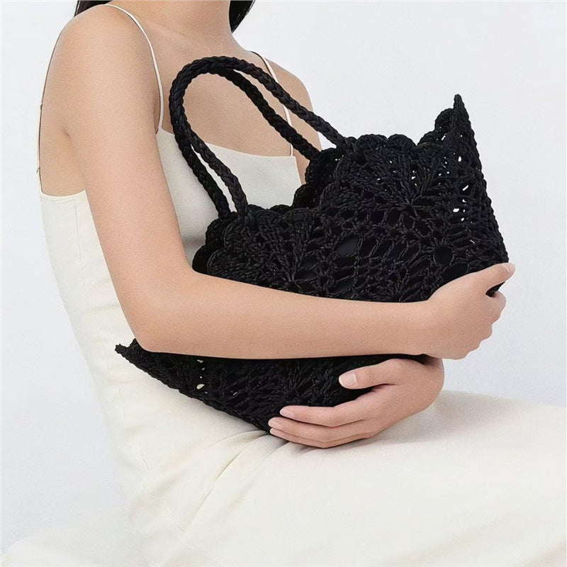 Hand-woven Hollow Beach Tote - DippedShop Wholesale - #7987