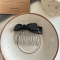 Acetate Bow Leopard Print Hair Comb Clip MK2MBEP6W6HPN09